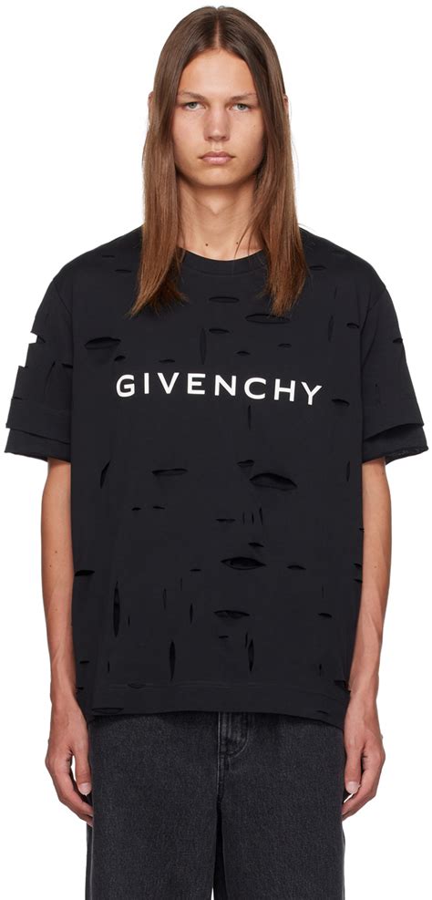 fake givenchy t shirt dress|givenchy distressed t shirt.